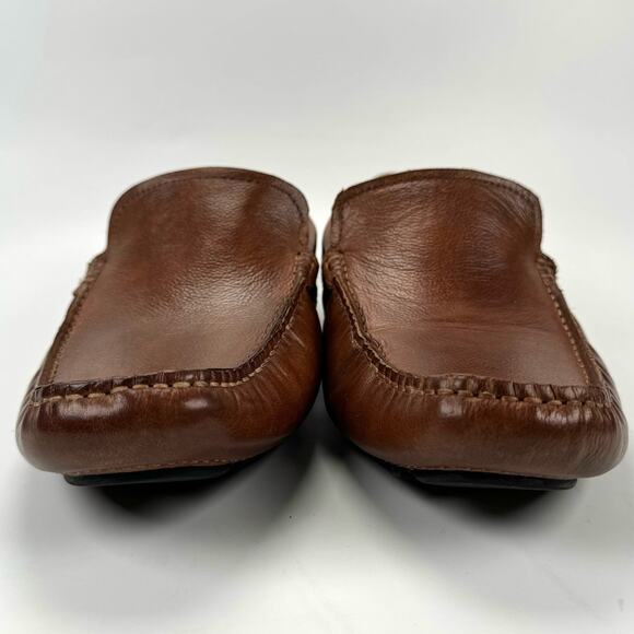 Steve Madden Men's Loafers JAYDEN Brown Leather Shoes Size 8M - Picture 5 of 9